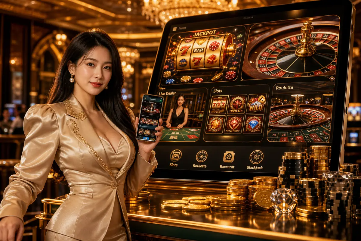 fcm99 live casino baccarat dealer langsung